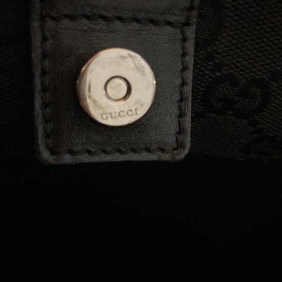 🌸👜Authentic GUCCI Tote Bag GG Canvas Leather - Picture 15 of 17